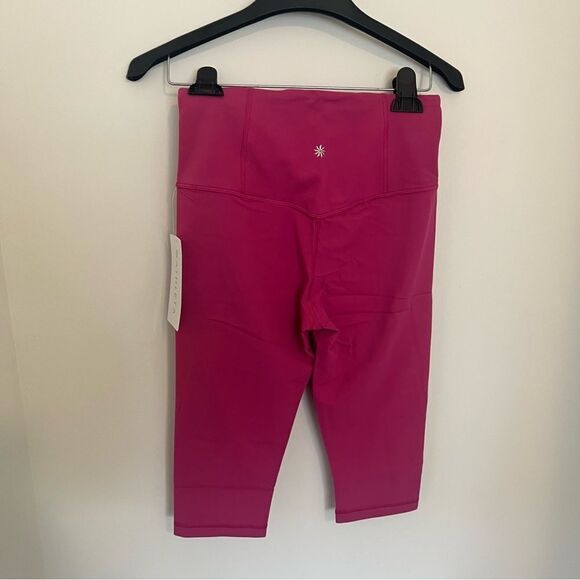 Athleta ELATION ULTRA HIGH RISE CROP Small Iceplant Pink NEW - Picture 9 of 12
